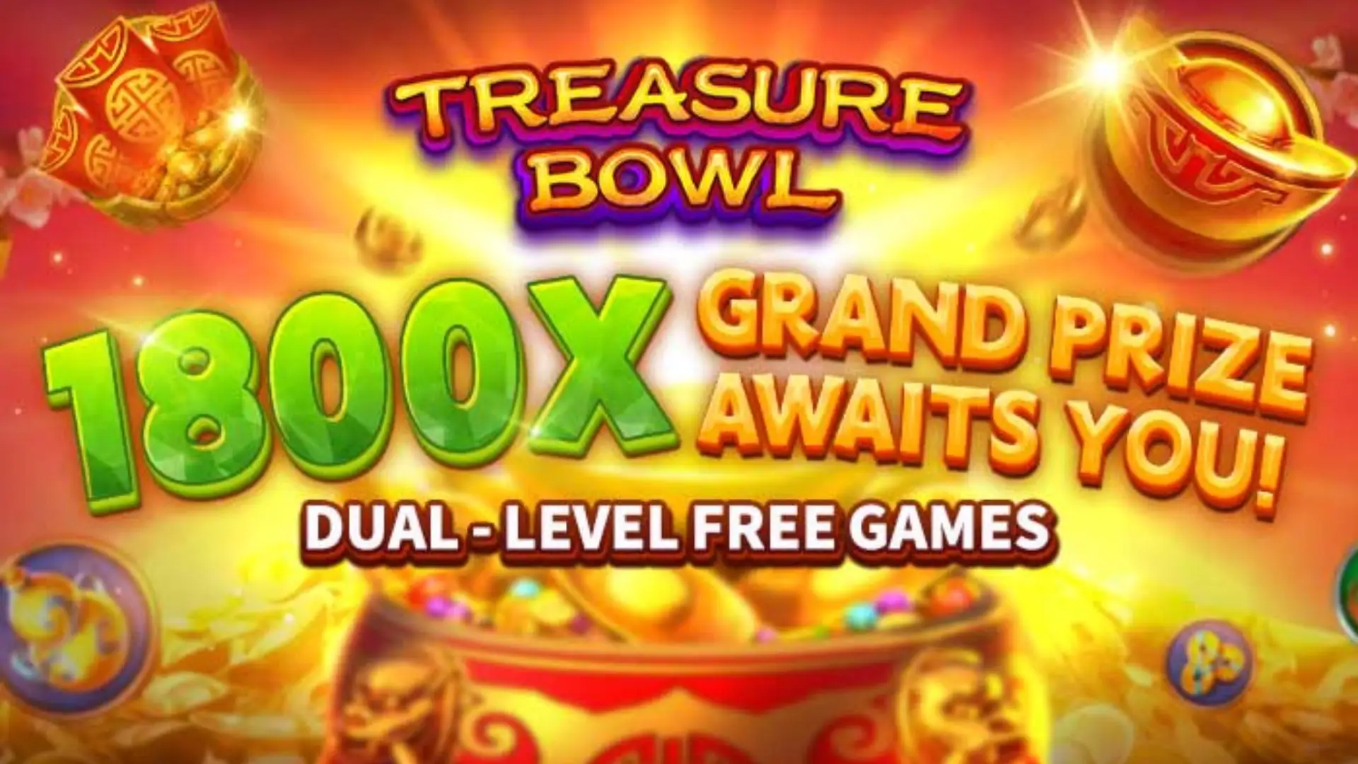Multiplicadores Treasure Bowl kkkkgame - 7777x Máximo com Tigela Dourada